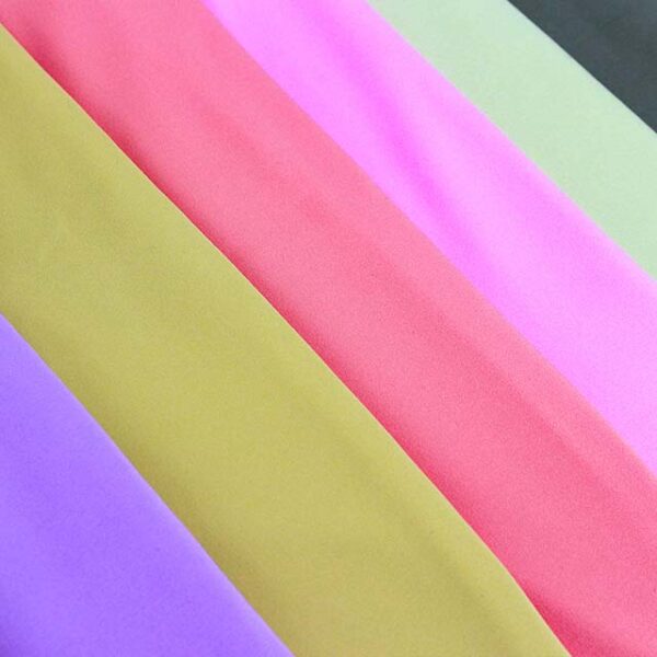 colorful polyester elastane brushed fabric