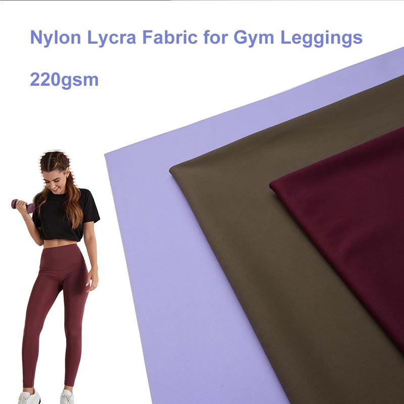 nylon sport lycra fabric for gym leggings