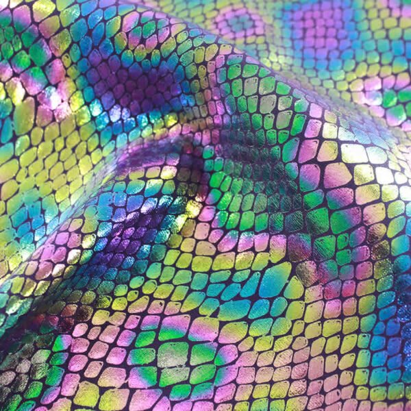 Print Fabric Mermaid Holographic Fabric serpentine