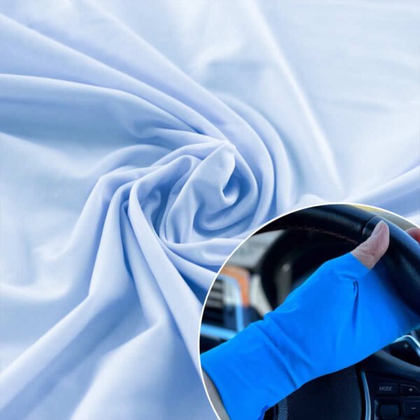 UV Protective Ice Feeling Polyamide Elastane Single Jersey Fabric