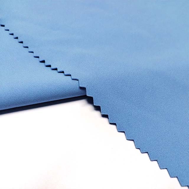 blue nylon spandex interlock sportswear fabric