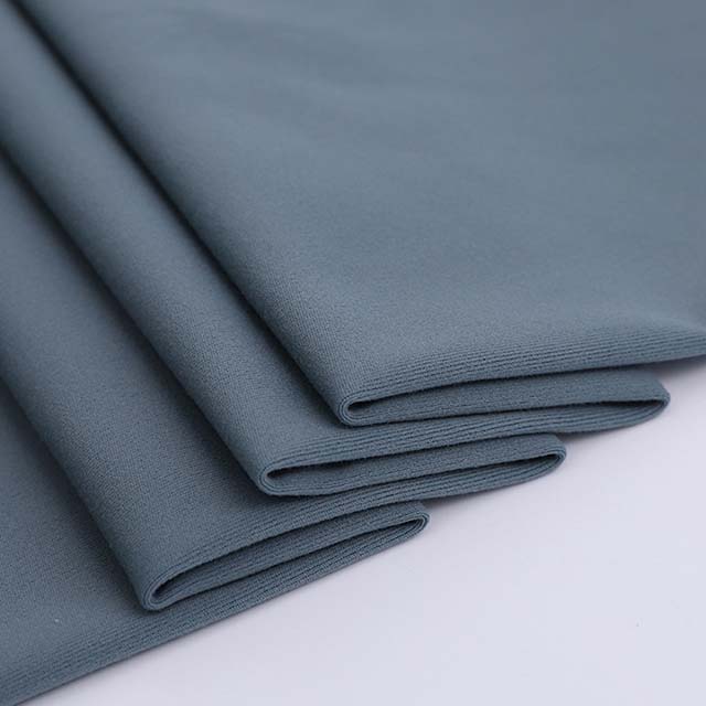 gray brushed knit fabric