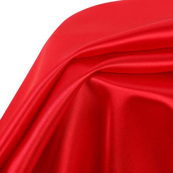 red satin fabric