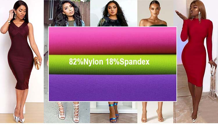 4 way stretch knit fabric for dress