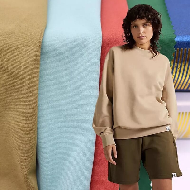 polyester spandex fleece fabrics