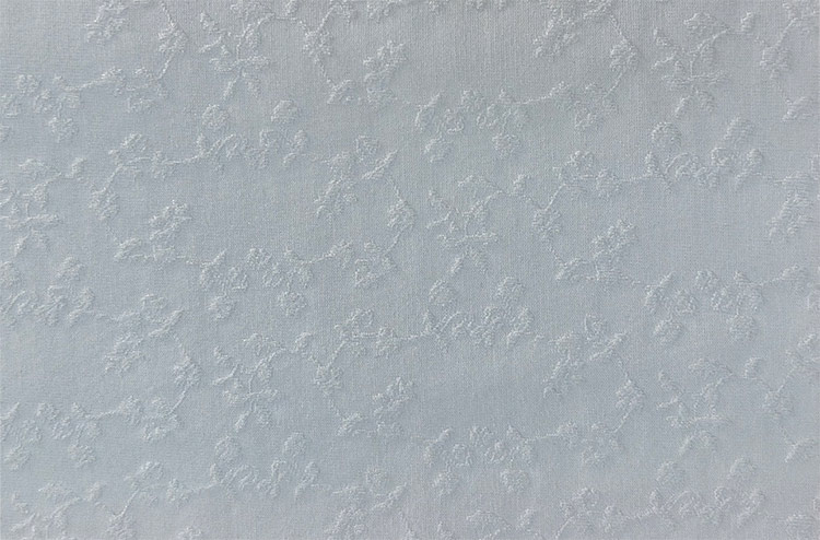 polyester jacquard with floral pattern