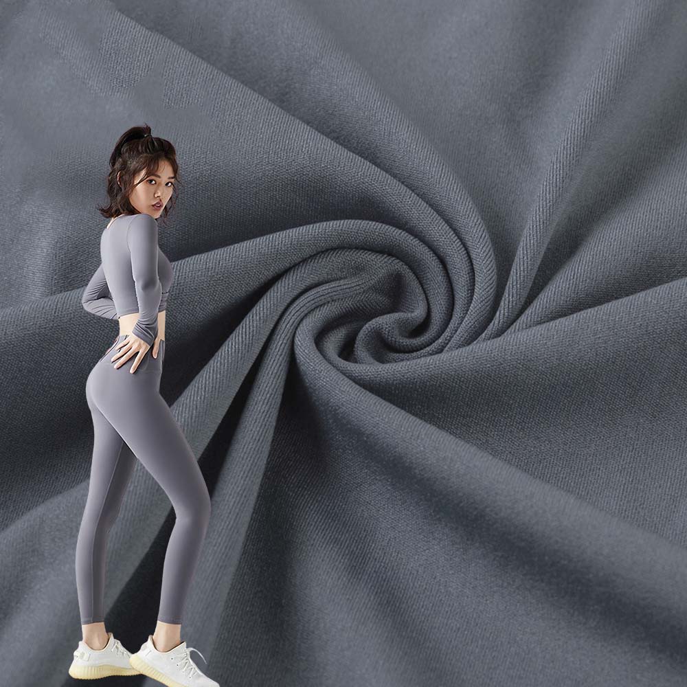 gray yoga wear fabric